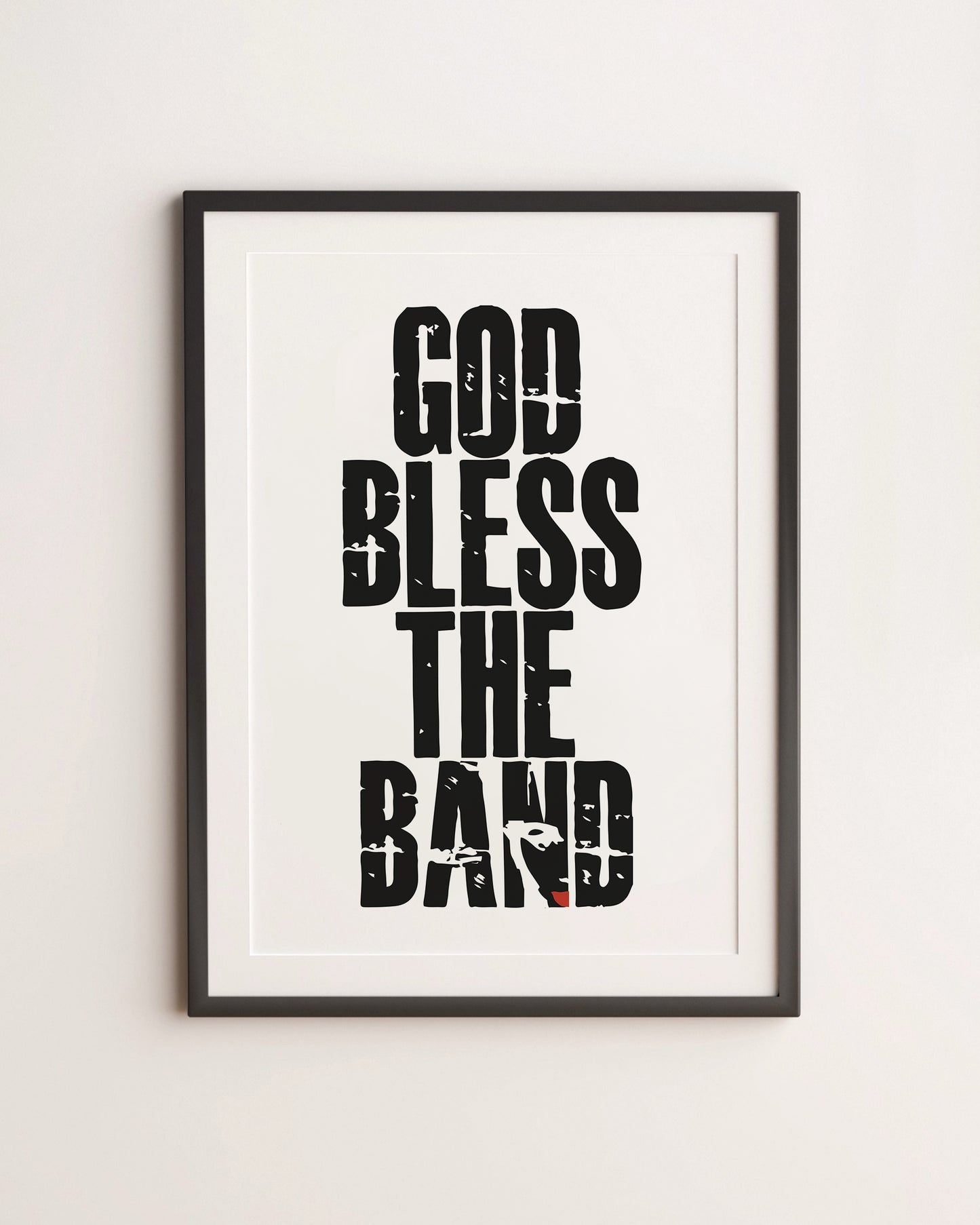 COURTEENERS 'GOD BLESS THE BAND' LYRIC PRINT