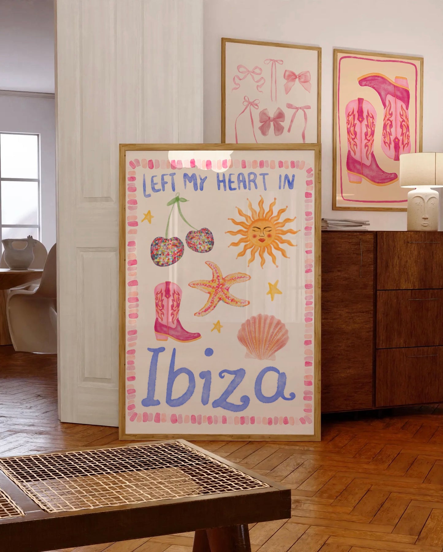LEFT MY HEART IN IBIZA ART PRINT