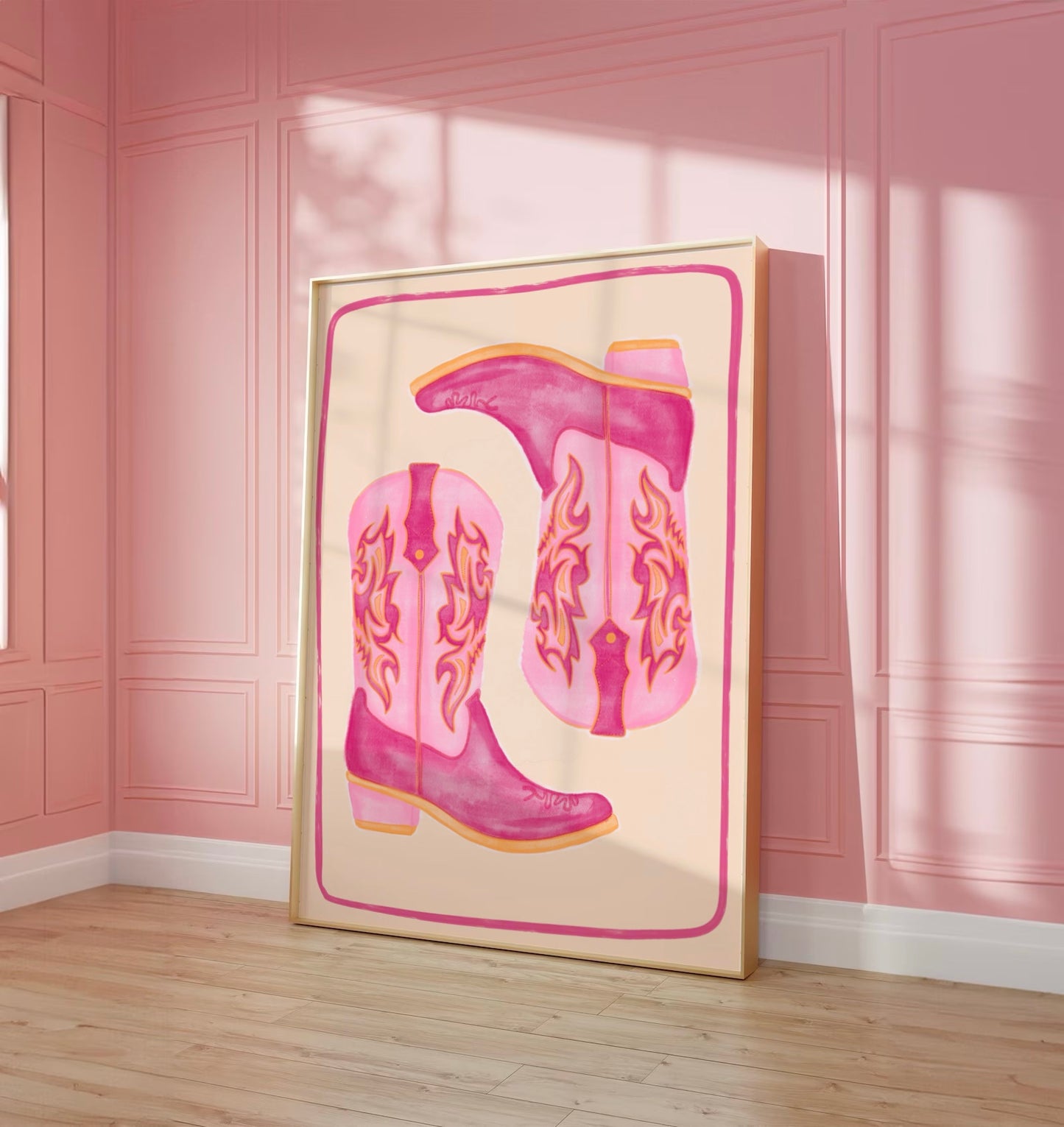 COWBOY BOOTS ART PRINT