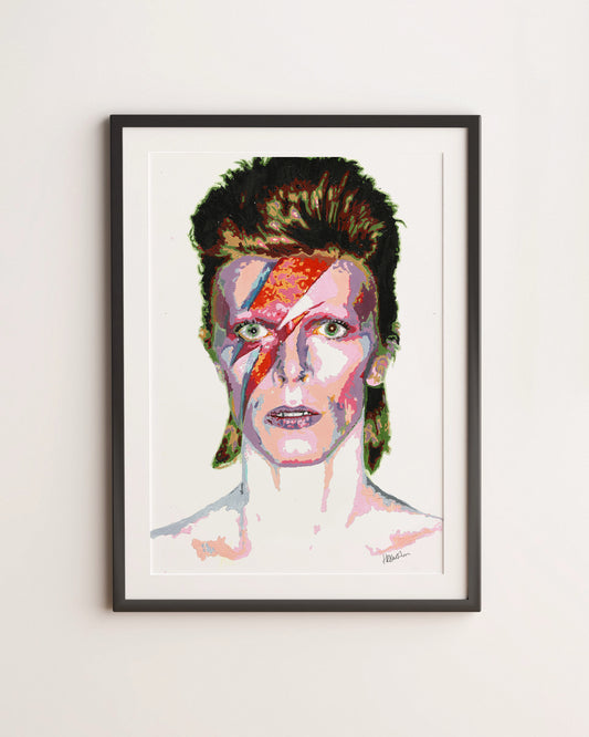 DAVID BOWIE COLOUR PRINT