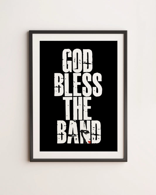 COURTEENERS 'GOD BLESS THE BAND' LYRIC PRINT