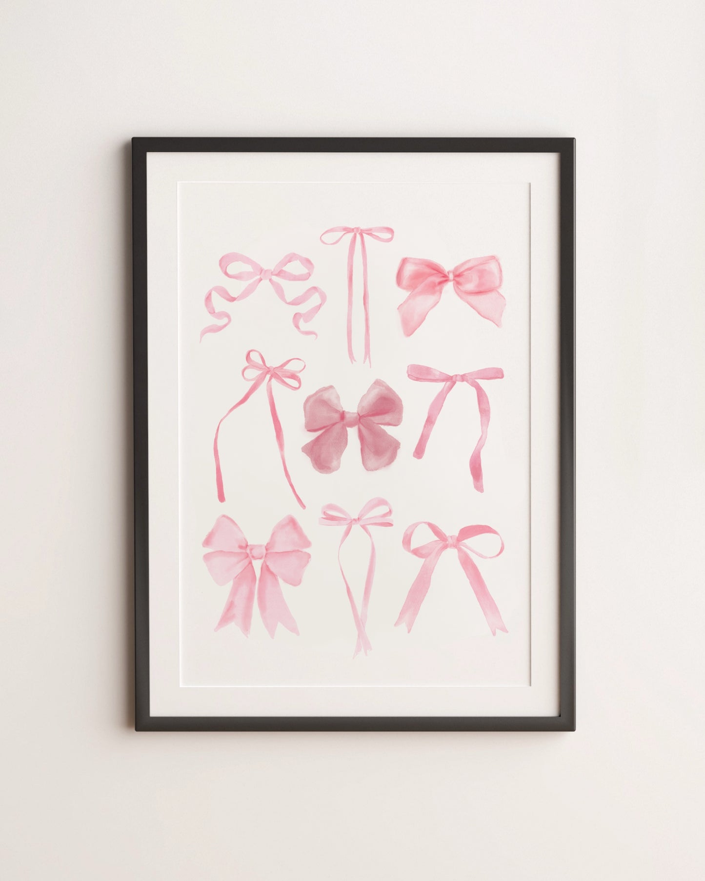PINK BOW ART PRINT