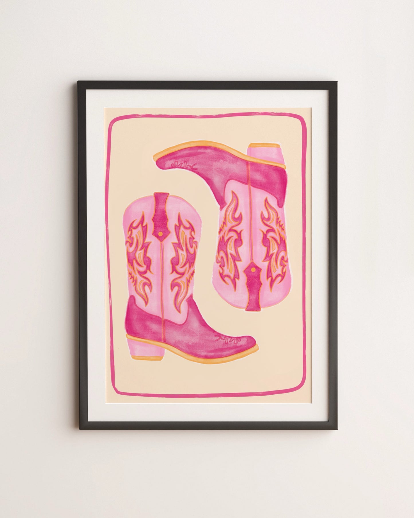 COWBOY BOOTS ART PRINT