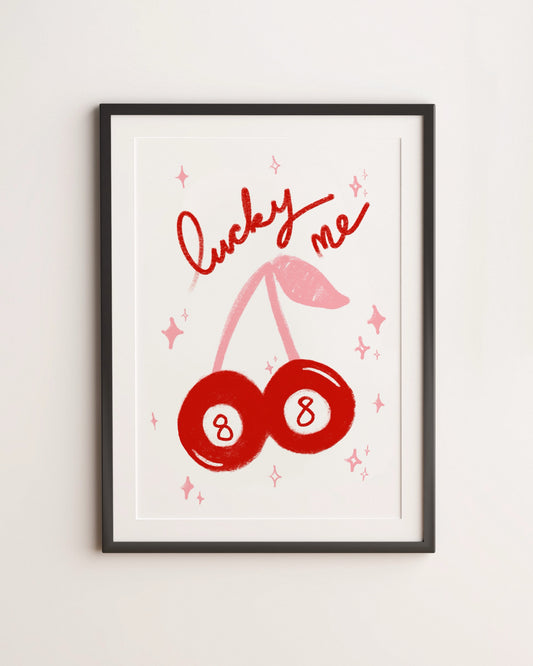 LUCKY ME ART PRINT