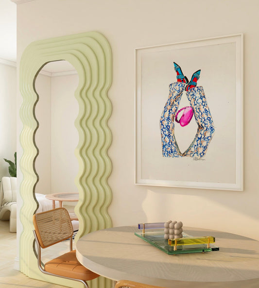 GANNI BUCKLE BALLERINAS PRINT