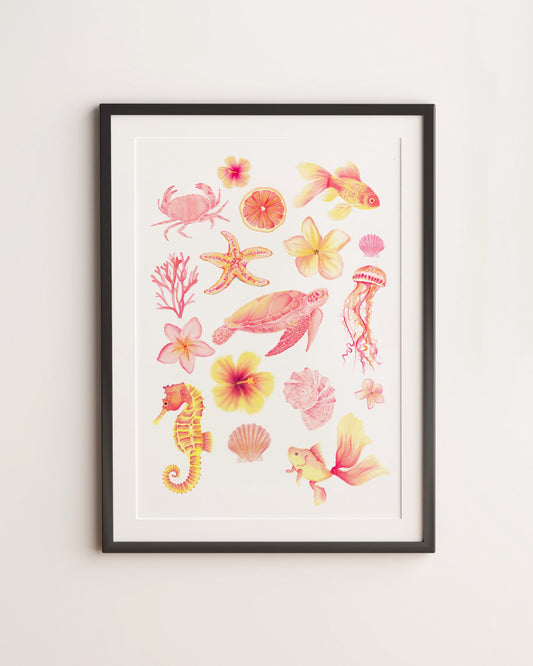 UNDER THE ISLAND SUN ART PRINT